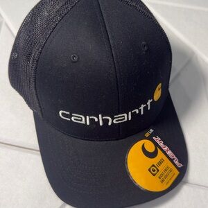 Carhartt Men's Black Cotton Trucker hat L/XL